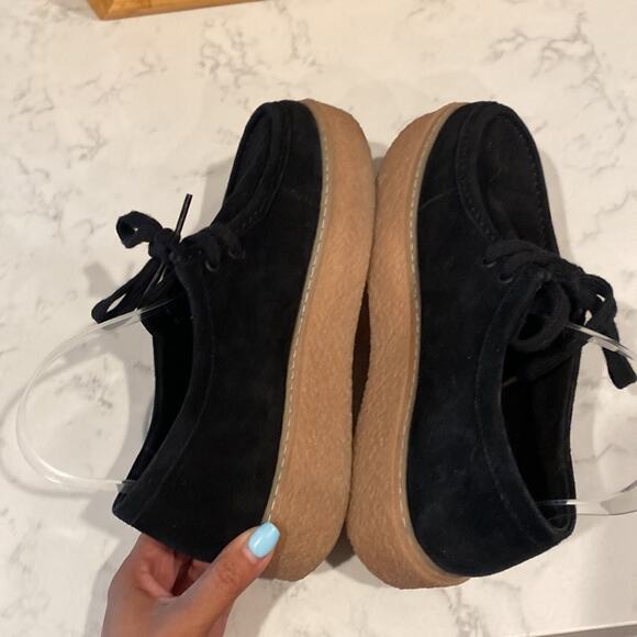 Hush Puppies Women's Bridget Sneaker suede retro made in USA size 9 - Picture 6 of 7